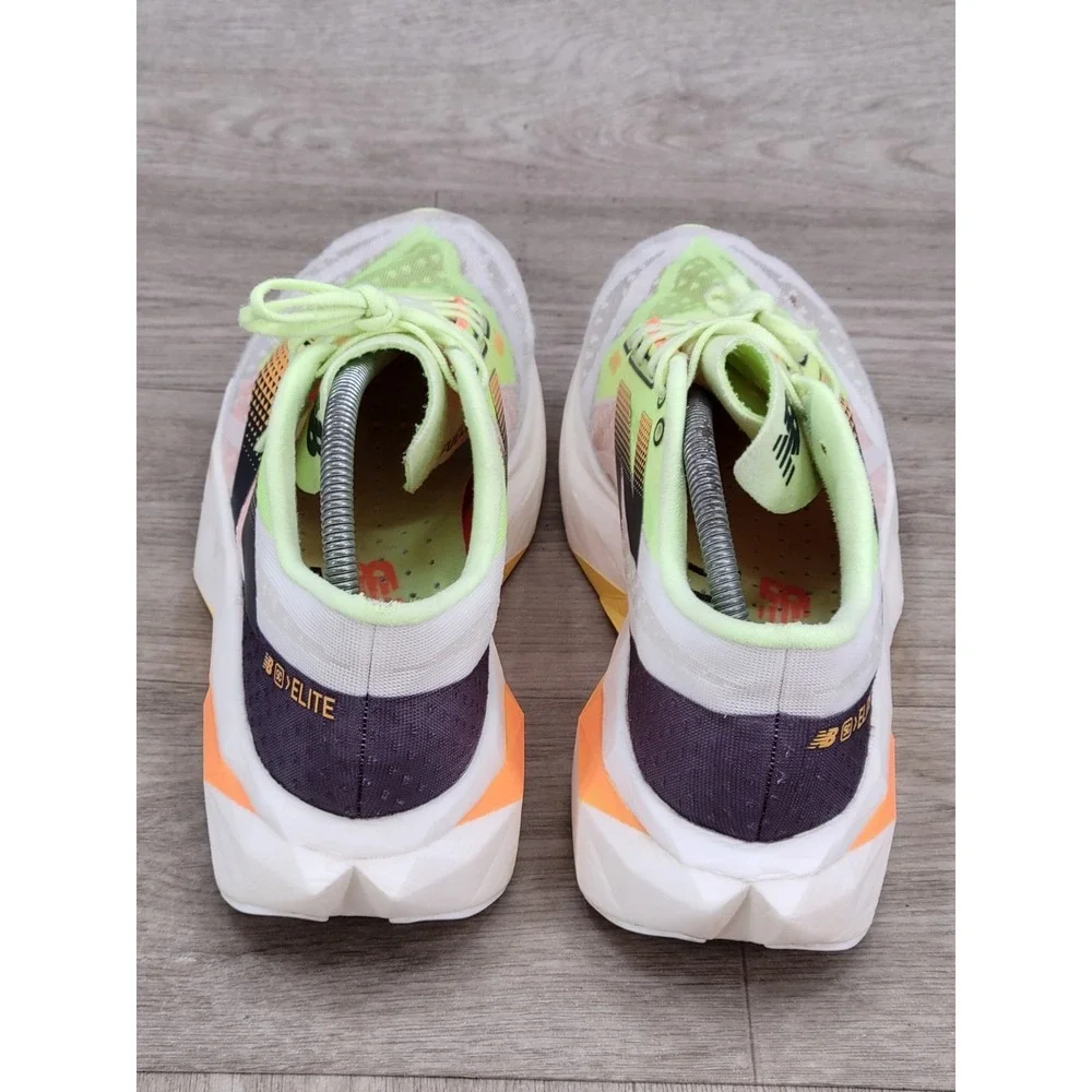New Balance FuelCell SuperComp MDXv3 White Bleached Lime Glo Size 11 D